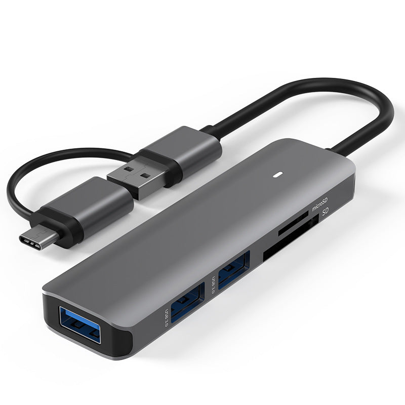 HUB SPLITTER SD CARD READER USB 3.0 USB C 7in1 Packaging status original