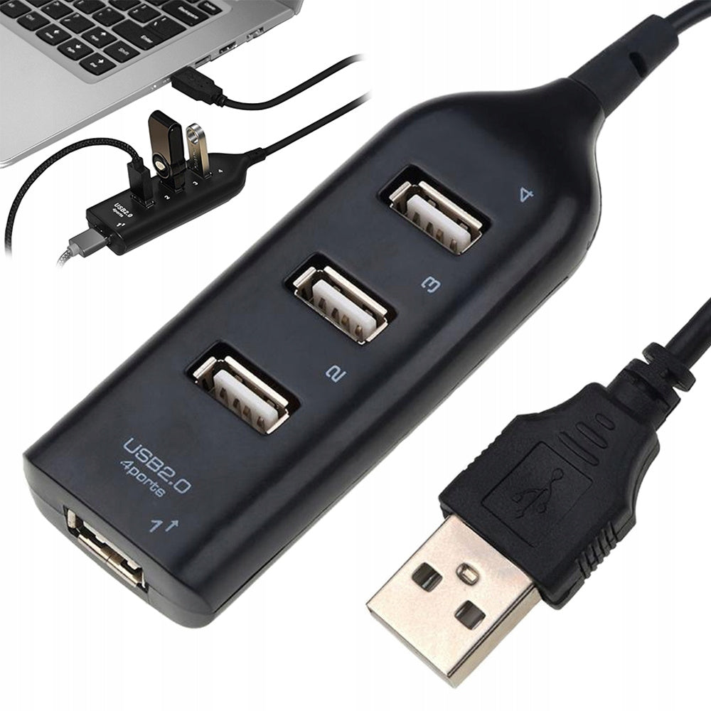 HUB SPLITTER USB 2.0 PORT x 4 for laptop PC