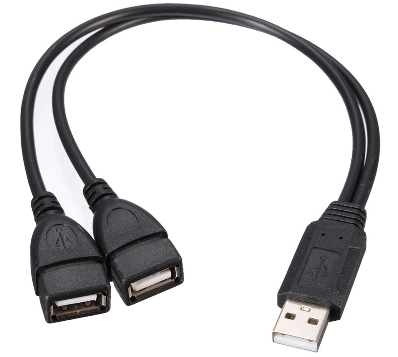 HUB SPLITTER draVires USB DUAL 2xUSB SPLITTER + sticker Manufacturer code draVires HUB