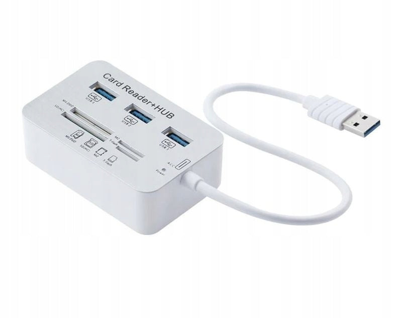 HUB Splitter 3x USB 3.0 SD MicroSD Card Reader