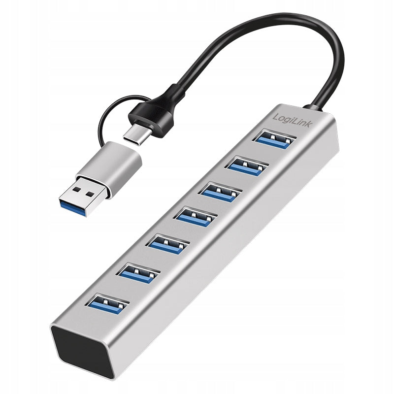 HUB USB 3.0 7 Ports USB-A Thunderbolt 3/4 LogiLink external power supply