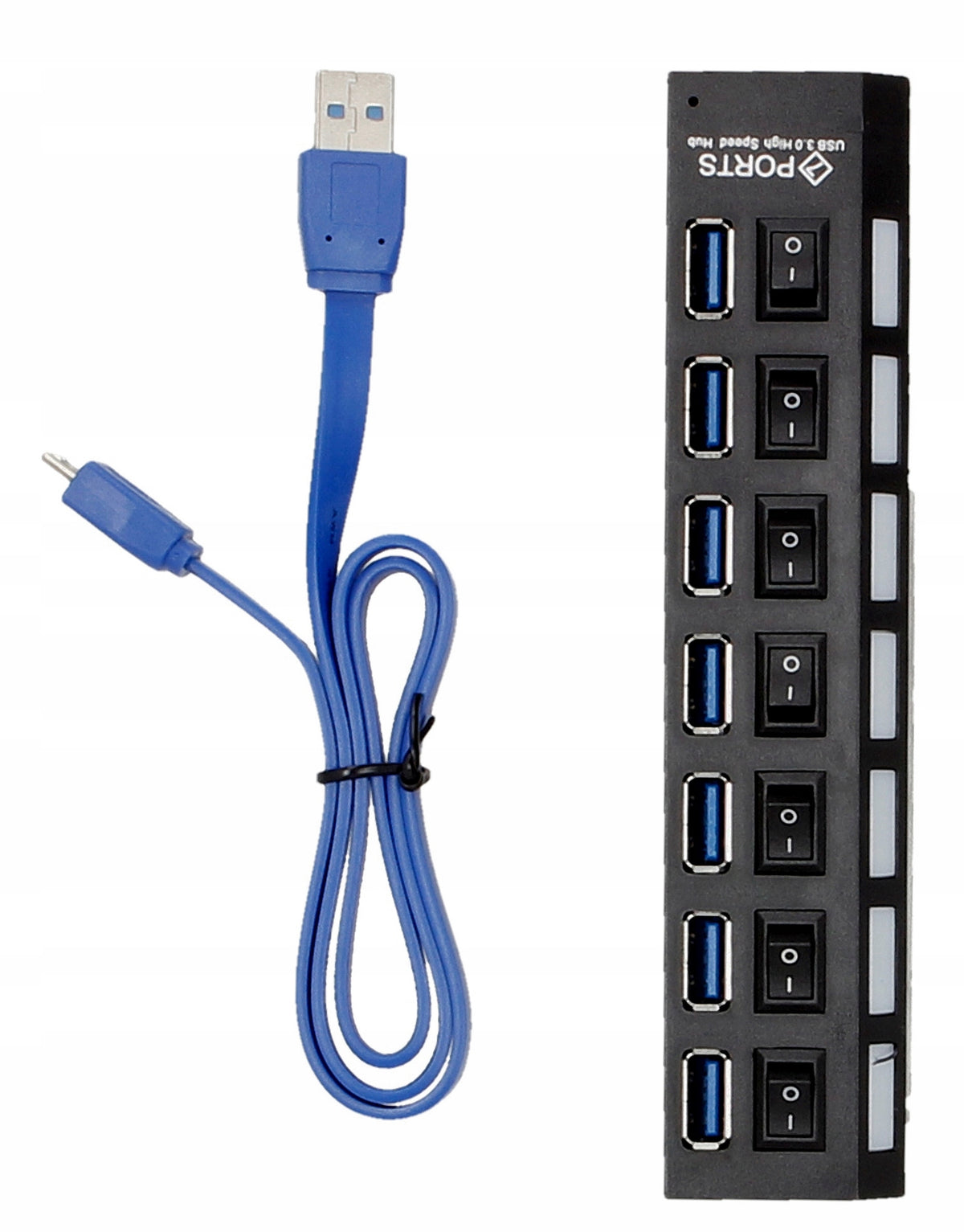 HUB USB 3.0 7x PORT SPLITTER MULTIPORT FOR LAPTOP PC Manufacturer code JL-UH005