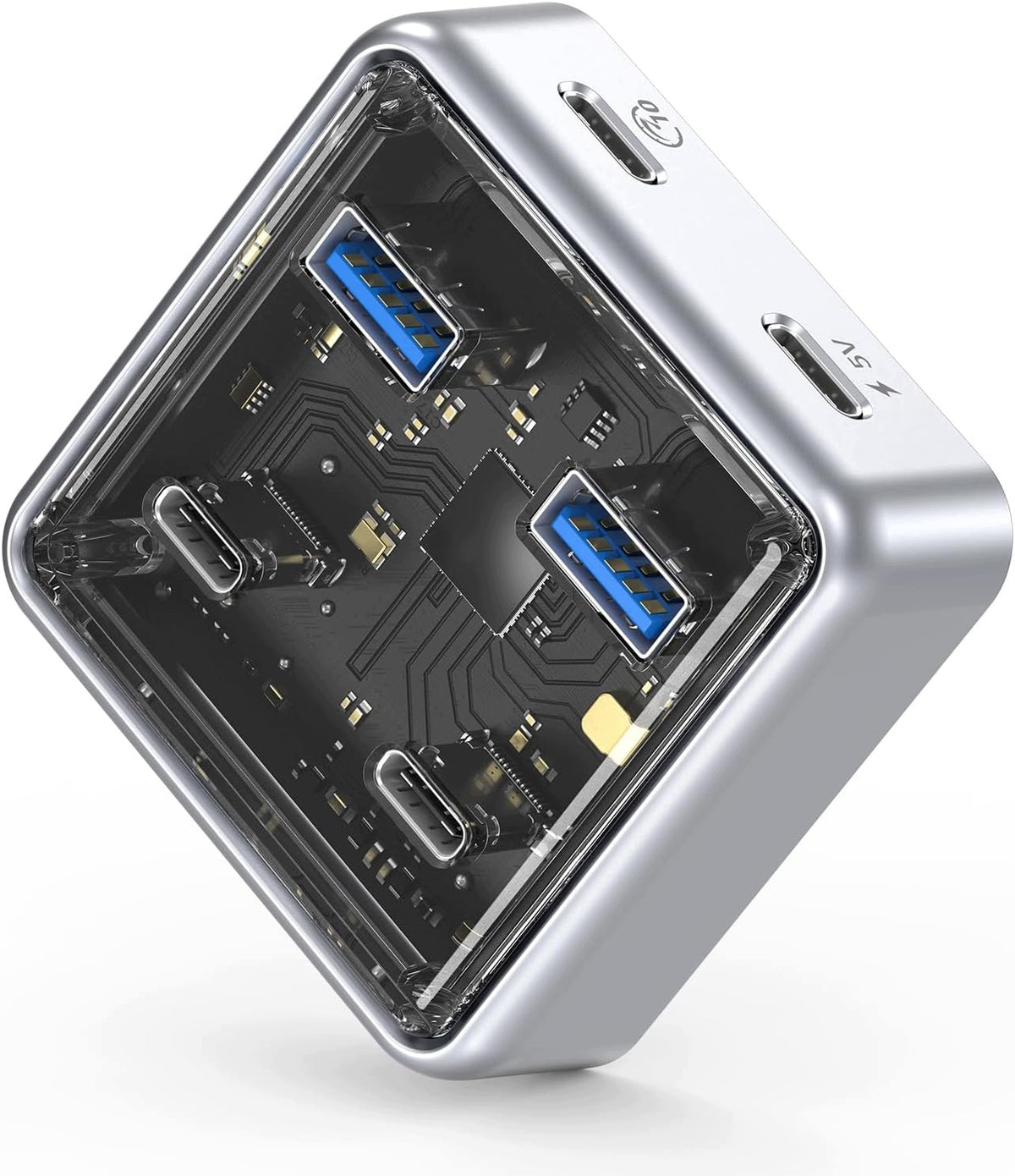 HUB USB 3.2 GEN2 4 PORTS ZINC ALLOY 10 GBPS CONNECTOR A/C