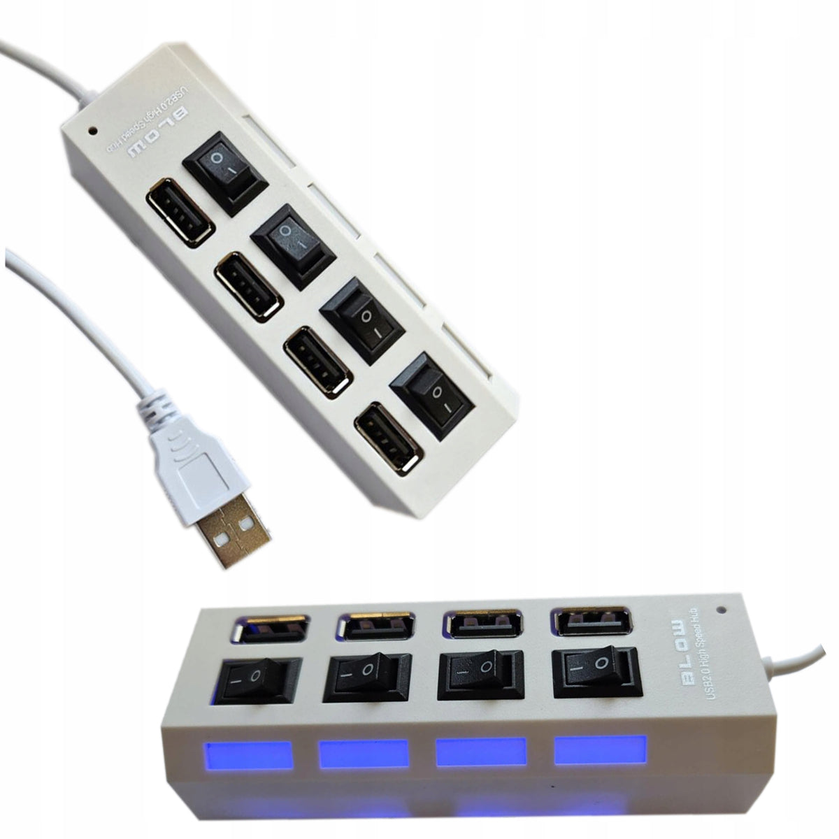 HUB USB 4 PORTS SPLITTER USB SWITCH BACKLIGHTING