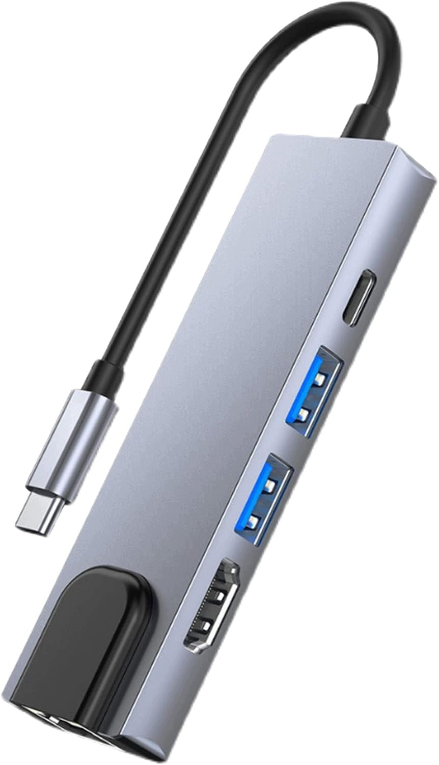 HUB USB-C 5IN1 ETHERNET 4K HD PD 87W LAPTOP DOCKING STATION