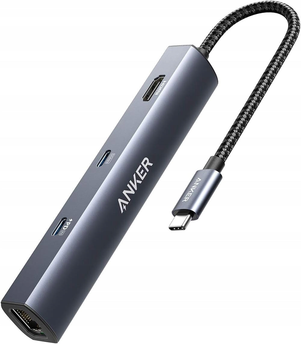HUB USB-C 6W1 65W PD HDMI 4K ETHERNET 1GBPS 2X USB 3.0