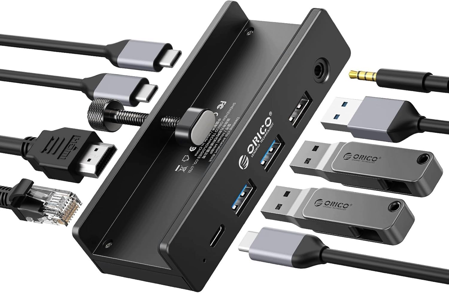 HUB USB-C 8IN1 DOCKING STATION 4K 60HZ HDMI PD 100W 10GBPS