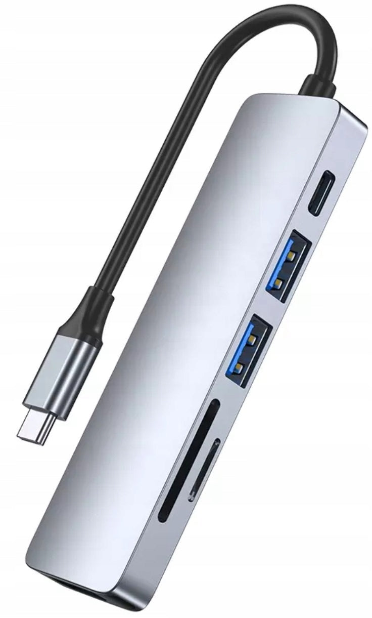 HUB USB-C Adapter HDMI Splitter 4k USB 3.0 SD FT PD Power Delivery 60W