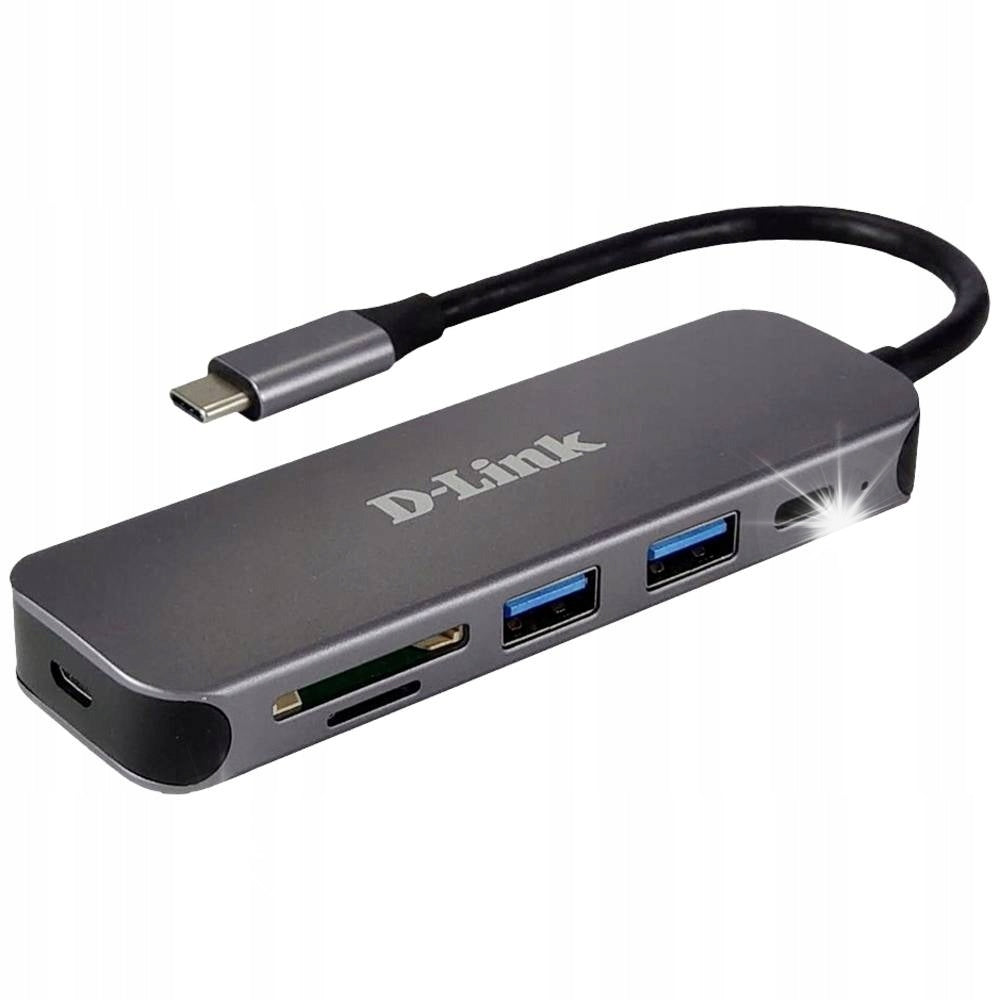 HUB USB-C D-Link DUB-2325 5in1 with SD card reader microSD 2xUSB3.0 +USB-C