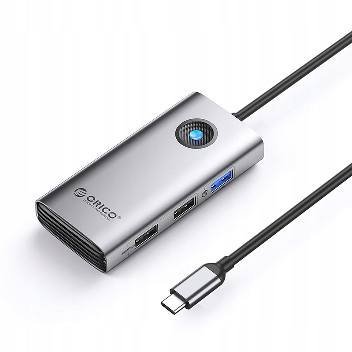 HUB USB-C DOCKING STATION 5IN1 PD 60W HDMI 4K FOR LAPTOP GREY