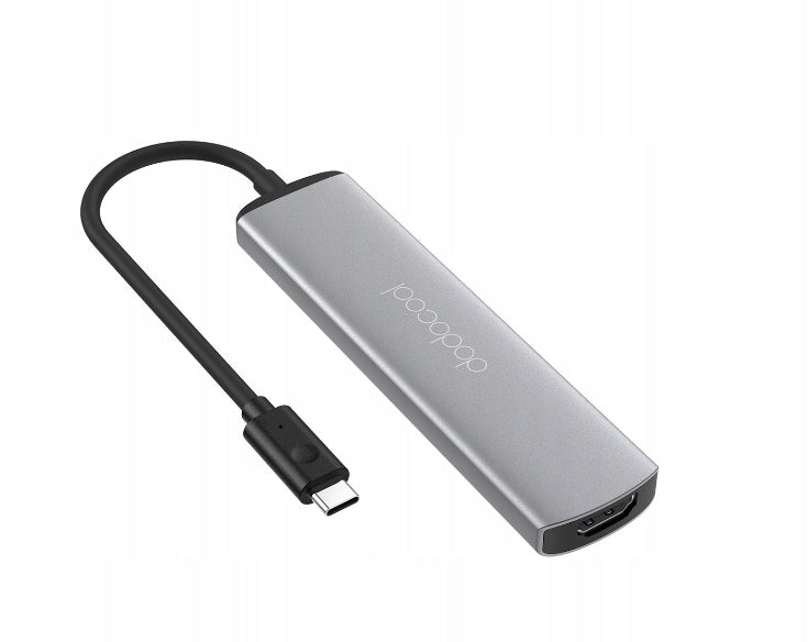 HUB USB C DODOCOOL DC88GY 6IN1 HD 4K USB 3.0 SD/TF