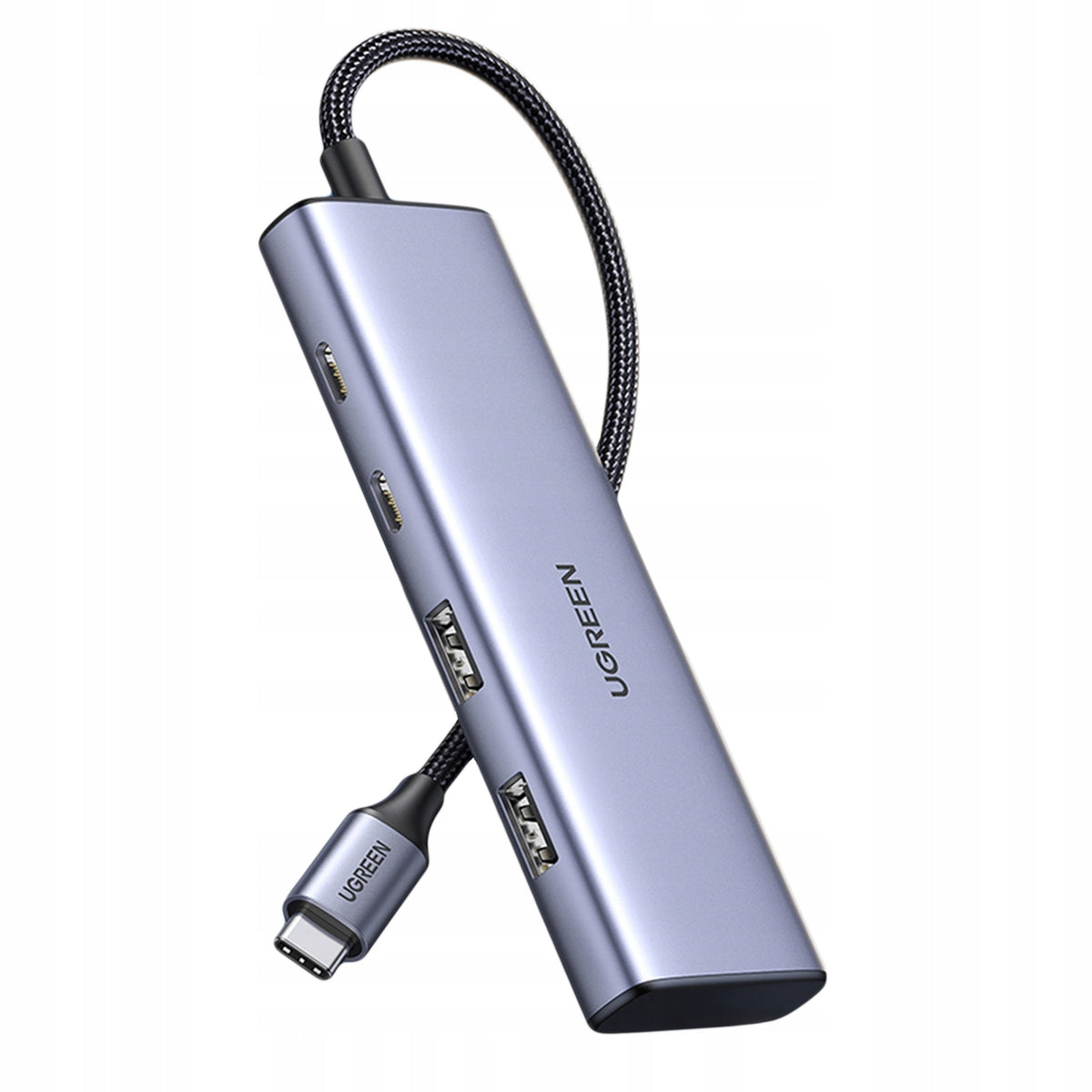 HUB USB-C Port Adapter - 2x USB-A 2x USB-C 20cm Grey