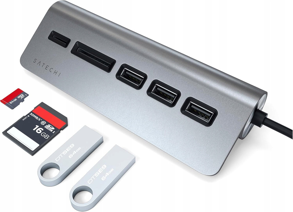 HUB USB-C SATECHI ADAPTER MICRO/SD CARD READER UNIVERSAL DOCKING STATION Packaging status original