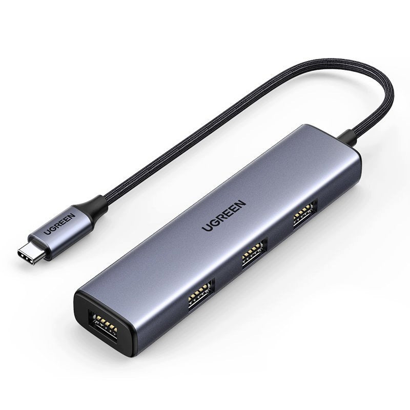 HUB USB-C SPLITTER 4X USB 3.2 UGREEN SILVER 5GB/S PORTABLE 60W