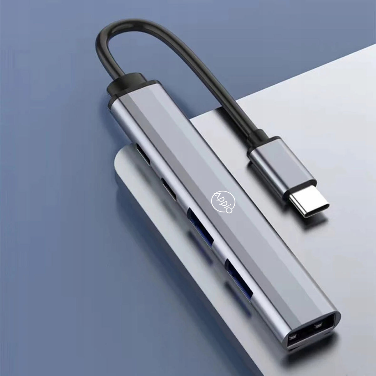 HUB USB-C Splitter Port Adapter SLIM 3x USB 2x USB-C PD Manufacturer APPIO
