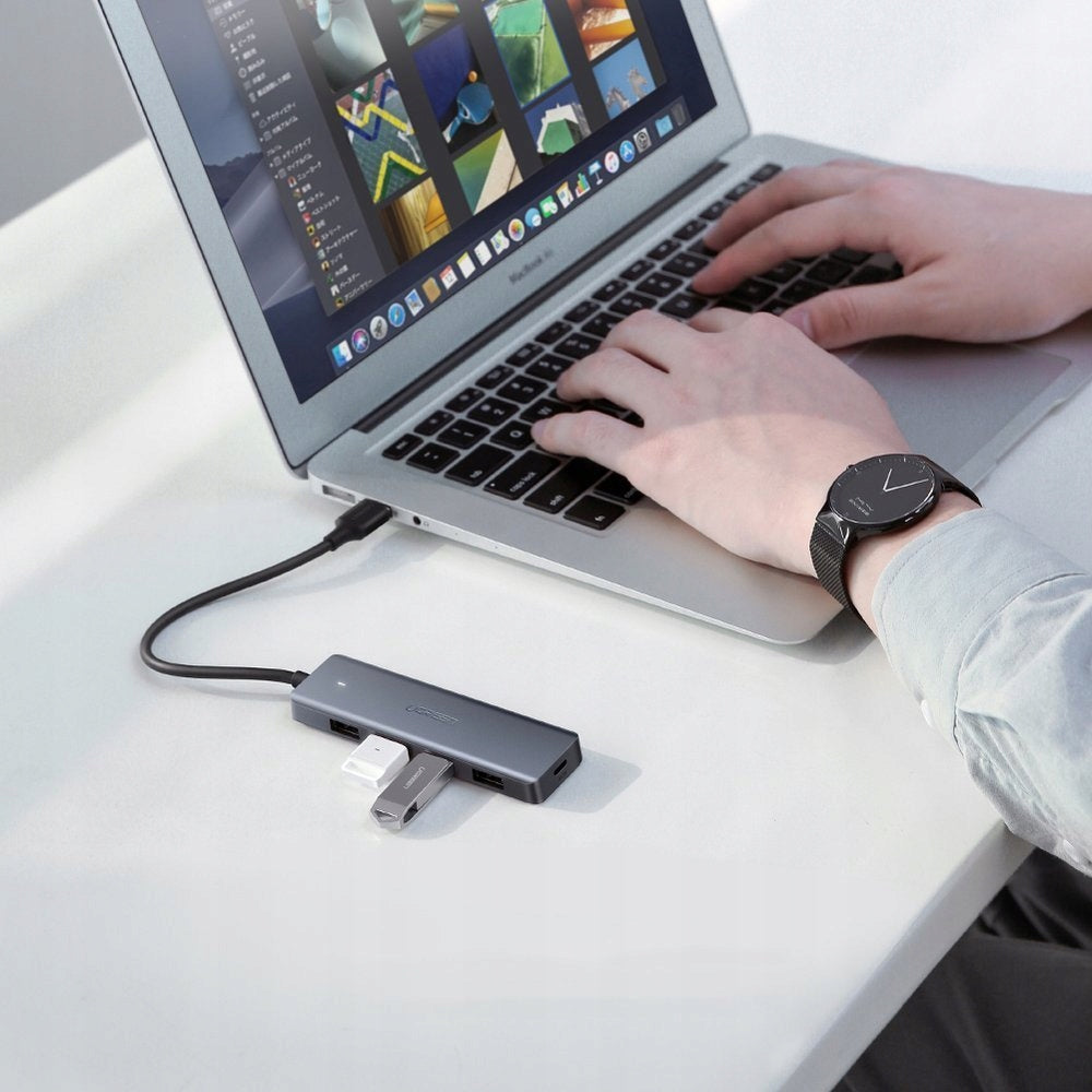 HUB USB C TO USB SPLITTER WITH USB C POWER PORT FAST