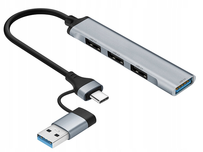HUB USB SPLITTER ADAPTER 3.0 SPLITTER USB-C 4 PORTS Packaging status original