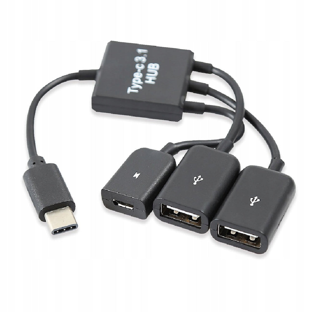 HUB USB type C 3.1 2x USB + micro tablet ANDROID OTG mouse Manufacturer ARTHON