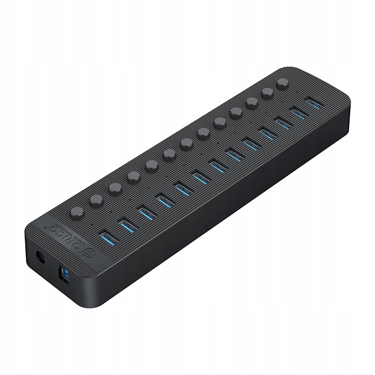 HUB WITH SWITCHES 13X USB-A BLACK