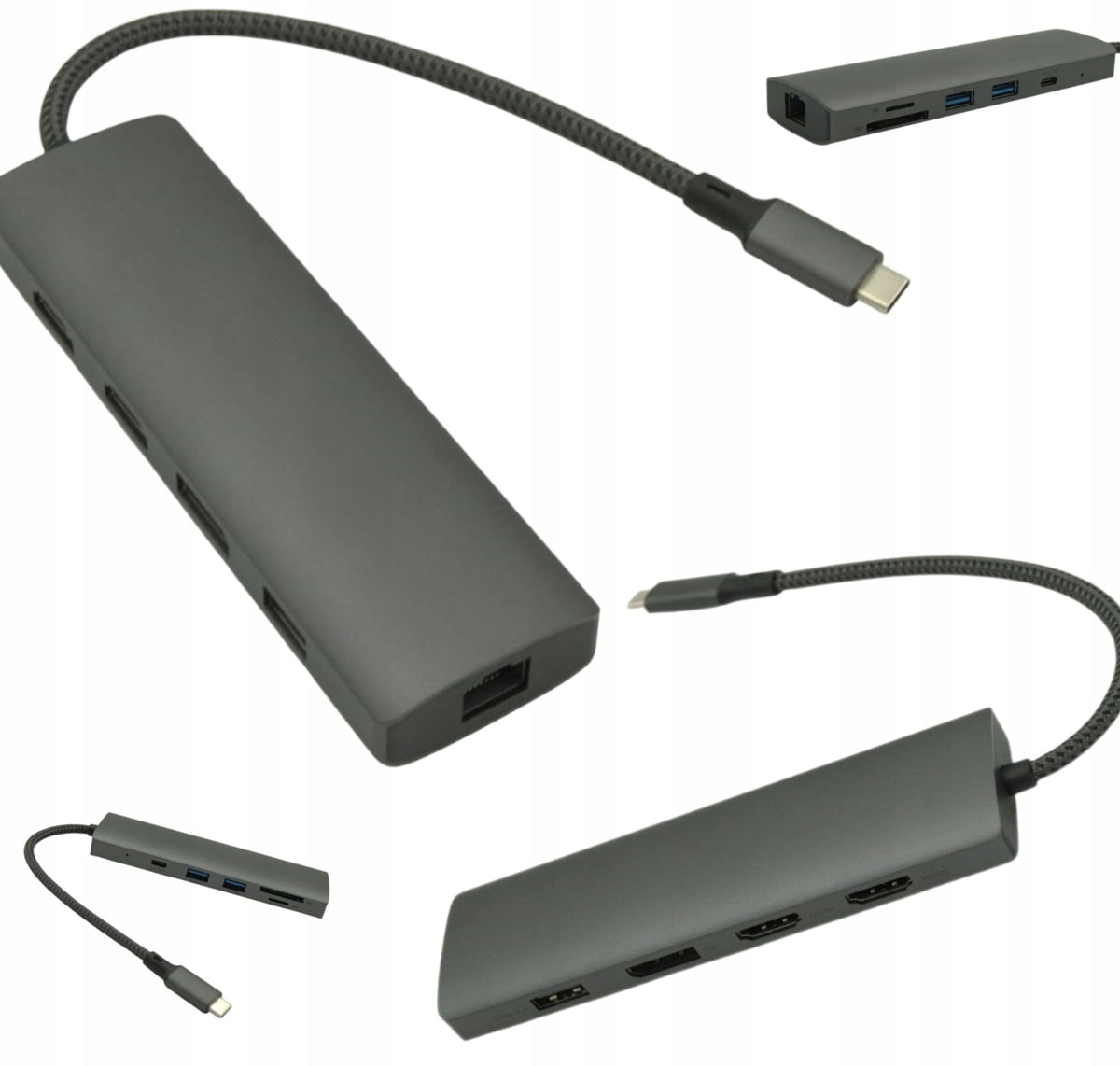 HUB for MSI USB-C Laptops with PD Charging SD MicroSD Reader Multiport