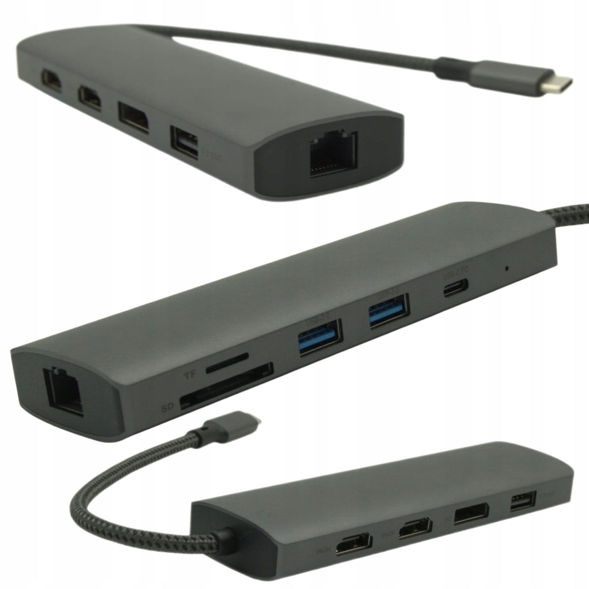 HUB with PD Charging SD MicroSD Reader for Huawei Laptops Multiport USB-C