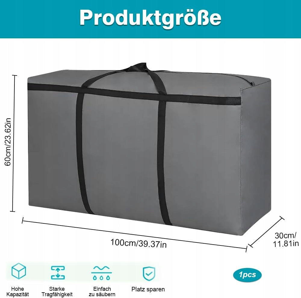 HUGE WATERPROOF STORAGE BAG 180L OXFORD 600D GREY Color gray