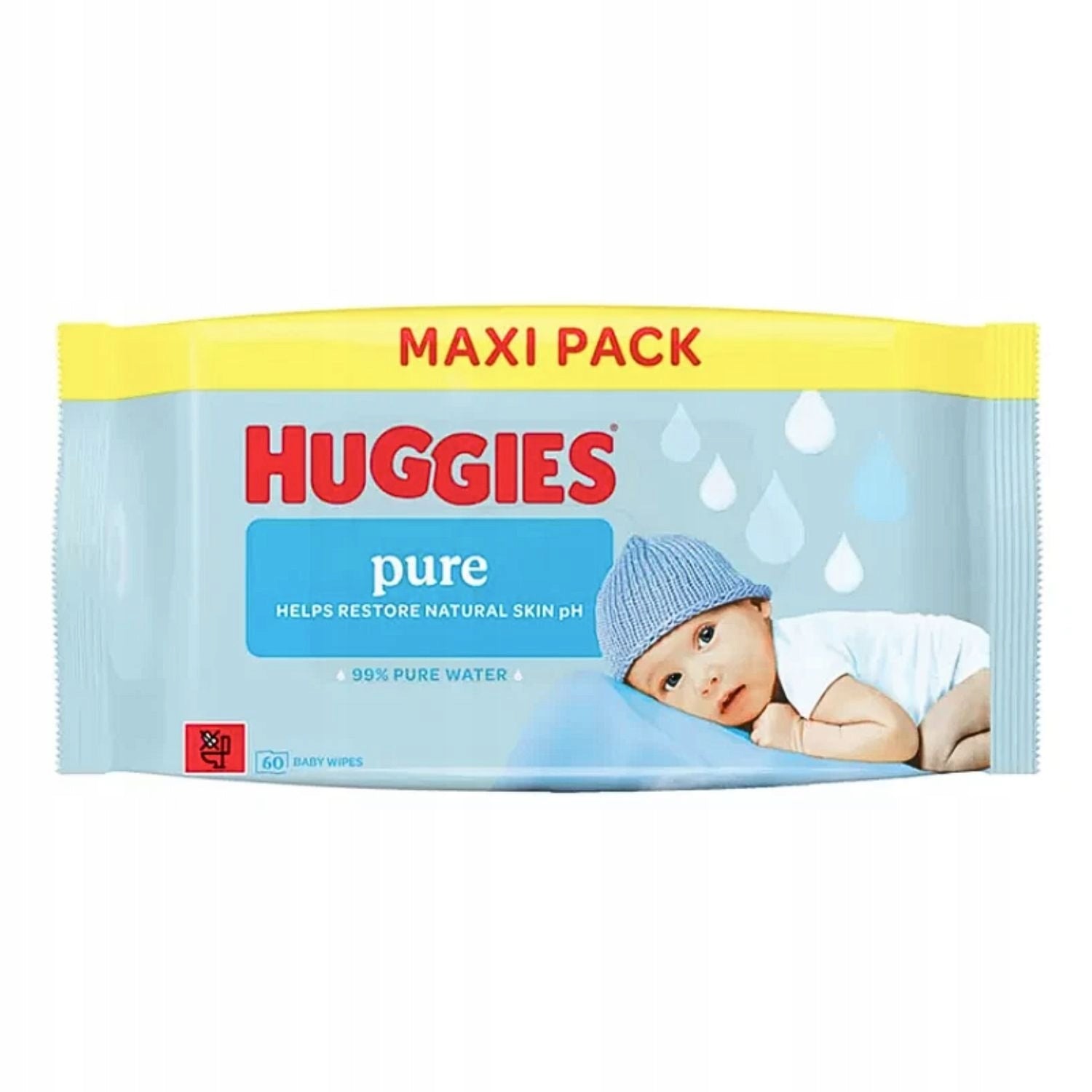 HUGGIES Pure Wet wipes for children and infants delicate 60 pcs.