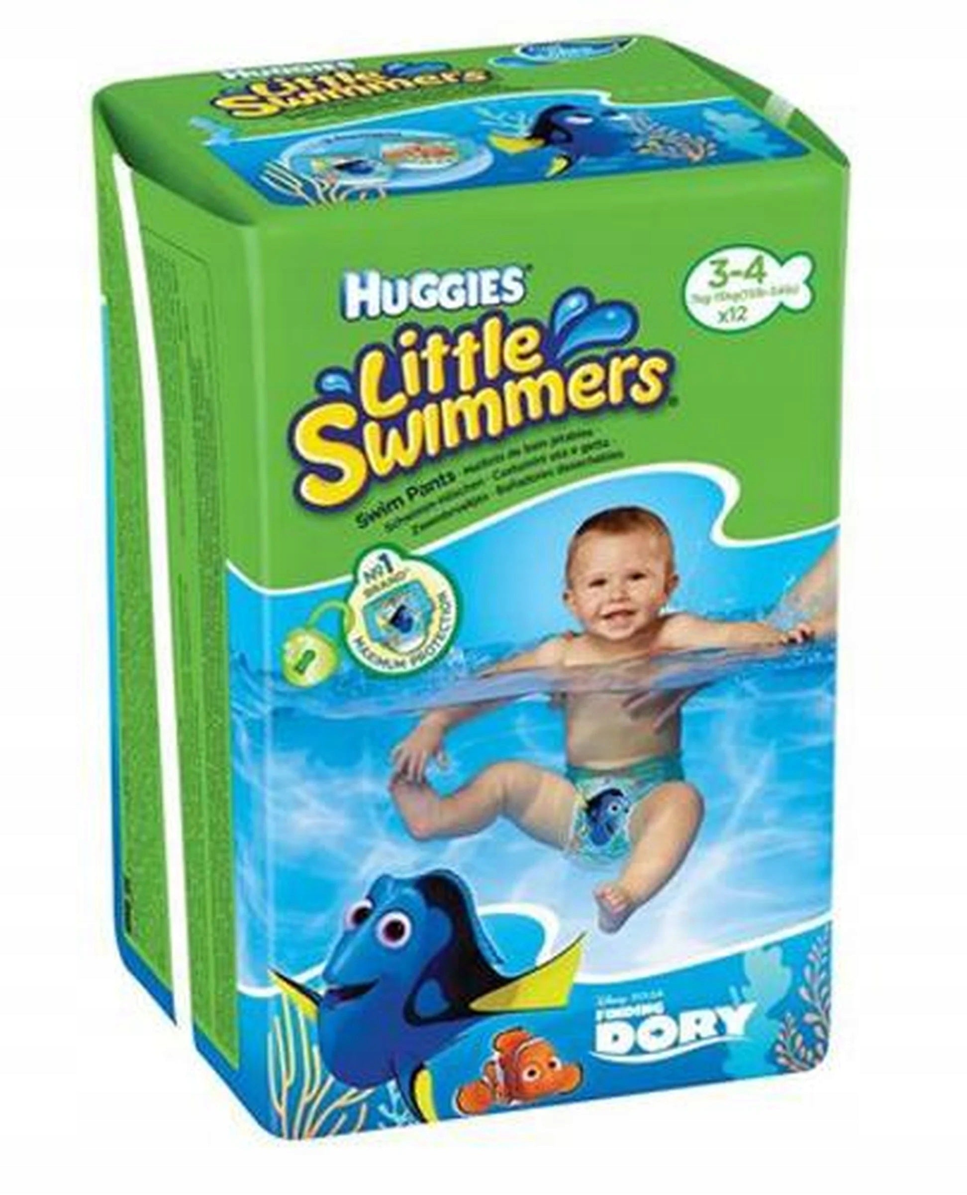 HUGGIES SWIMMERS Diapers for boys Size 3-4 7-15 kg 12 pieces