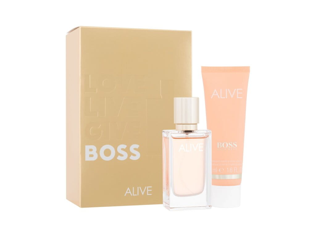 HUGO BOSS BOSS ALIVE - EAU DE PARFUM 30 ML+TELO Packaging status original