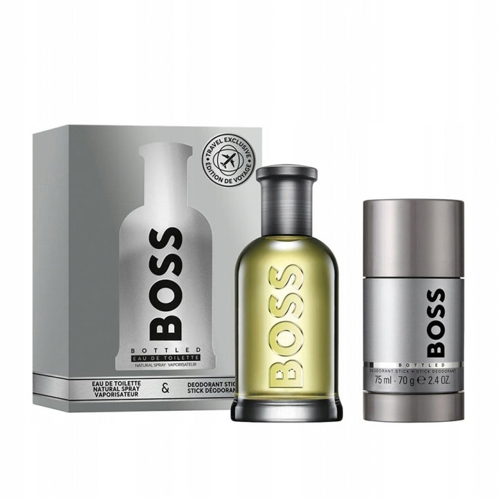 HUGO BOSS BOTTLED EDT 100ml SPRAY + DEODORANT STICK 75ml