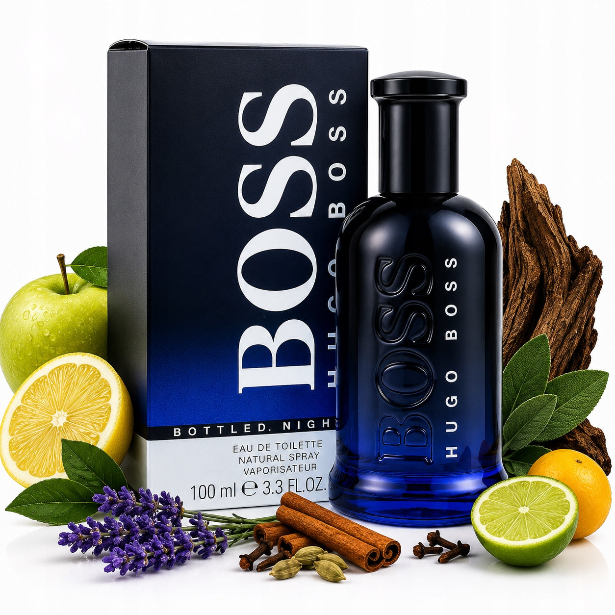 HUGO BOSS BOTTLED NIGHT EDT 100ML PERFUME FOR MEN WOODY DURABLE