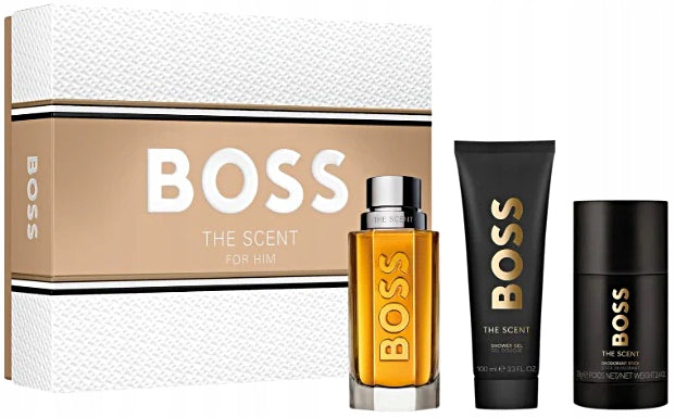 HUGO BOSS THE SCENT EDT 100ML + DEO STICK 75ML + SHOWER GEL 100ML