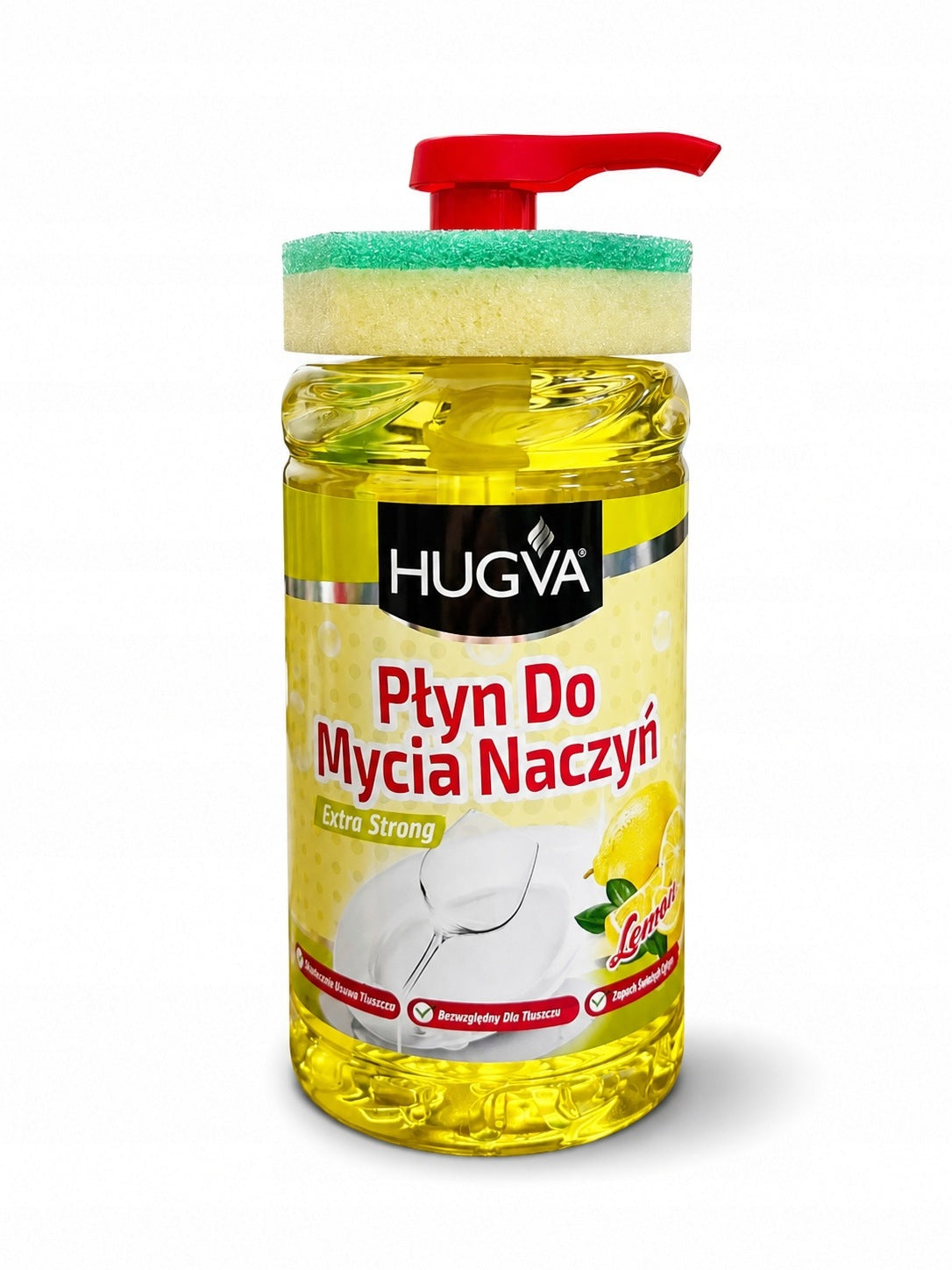 HUGVA Dishwashing Liquid Extra Strong Lemon
