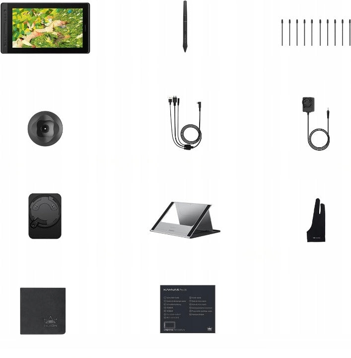 HUION Kamvas Pro 16 V2 Graphic Tablet 2.5K 16384 Pressure Levels Glass Packaging status original