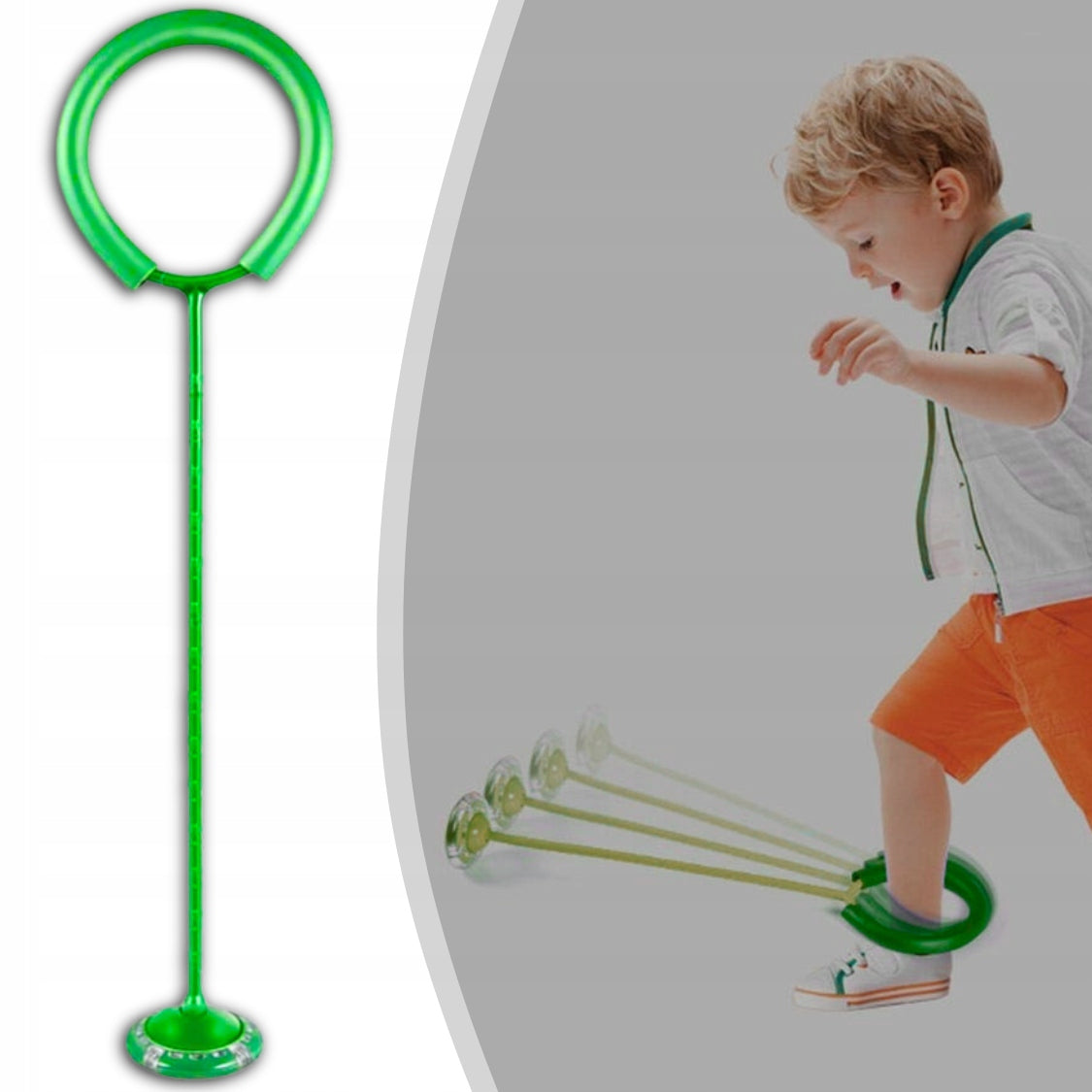 HULA HOOP LEG JUMP ROPE FOR KIDS LED SKIPPER MOVEMENT TOY Color multicolor