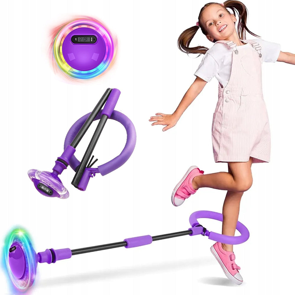 HULA HOOP LEG JUMP ROPE FOR KIDS LED SKIPPER MOVEMENT TOY