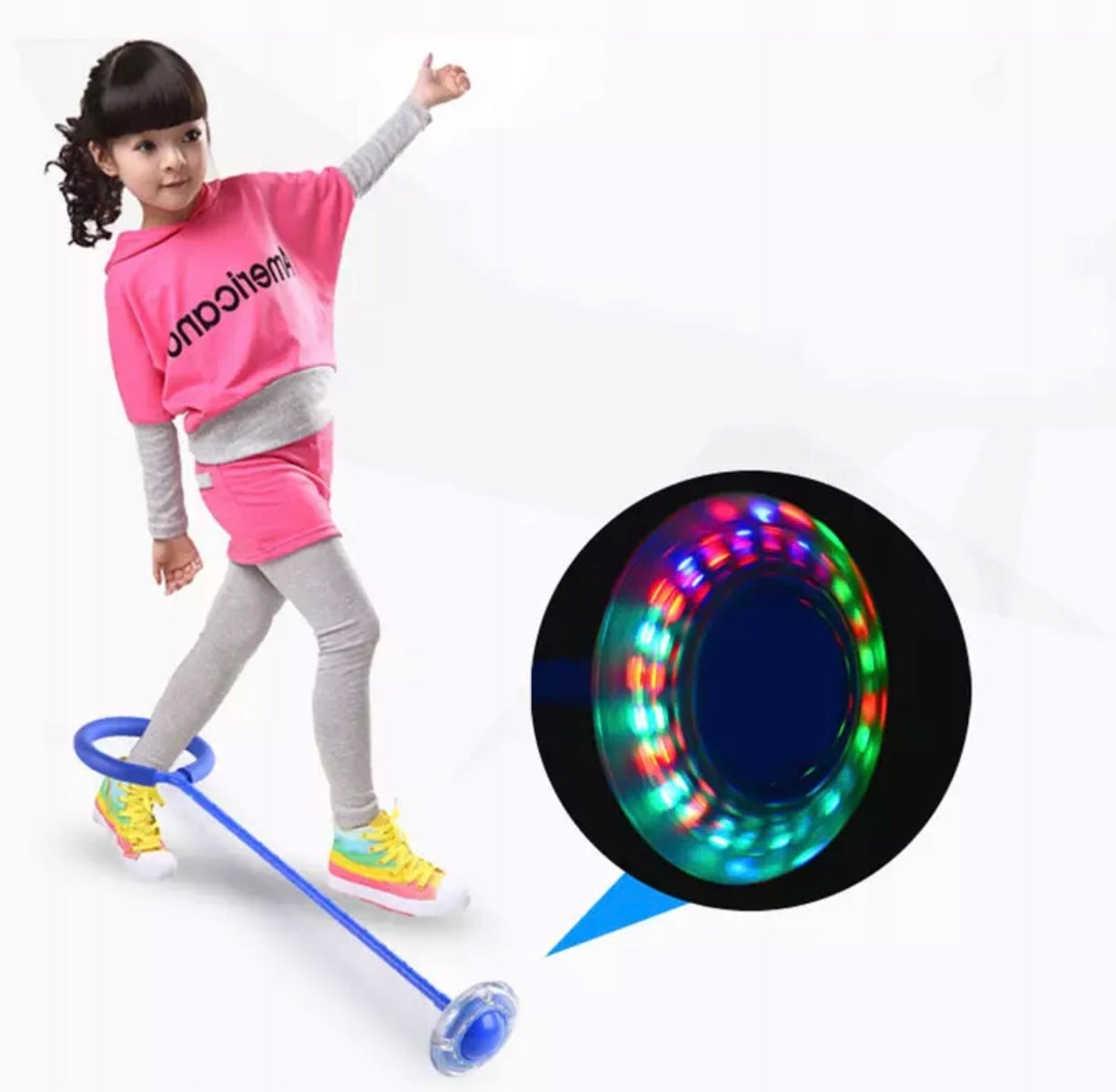HULA HOOP LEG SKIPPER JUMP ROPE FOR CHILDREN CHILD + LED GLOWING Manufacturer code NO-1005215