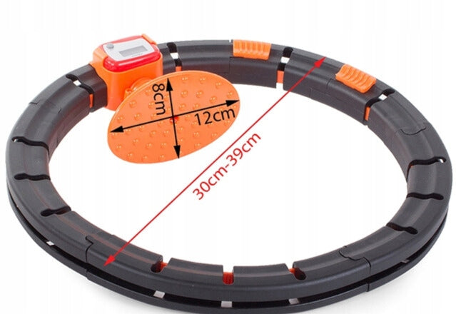 HULA HOOP WITH LCD SPEED COUNTER AND SLIMMING FOLDING WEIGHT Kind slimming belt