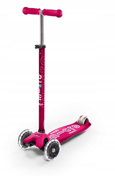 Triratis paspirtukas Micro Maxi Deluxe LED Pink