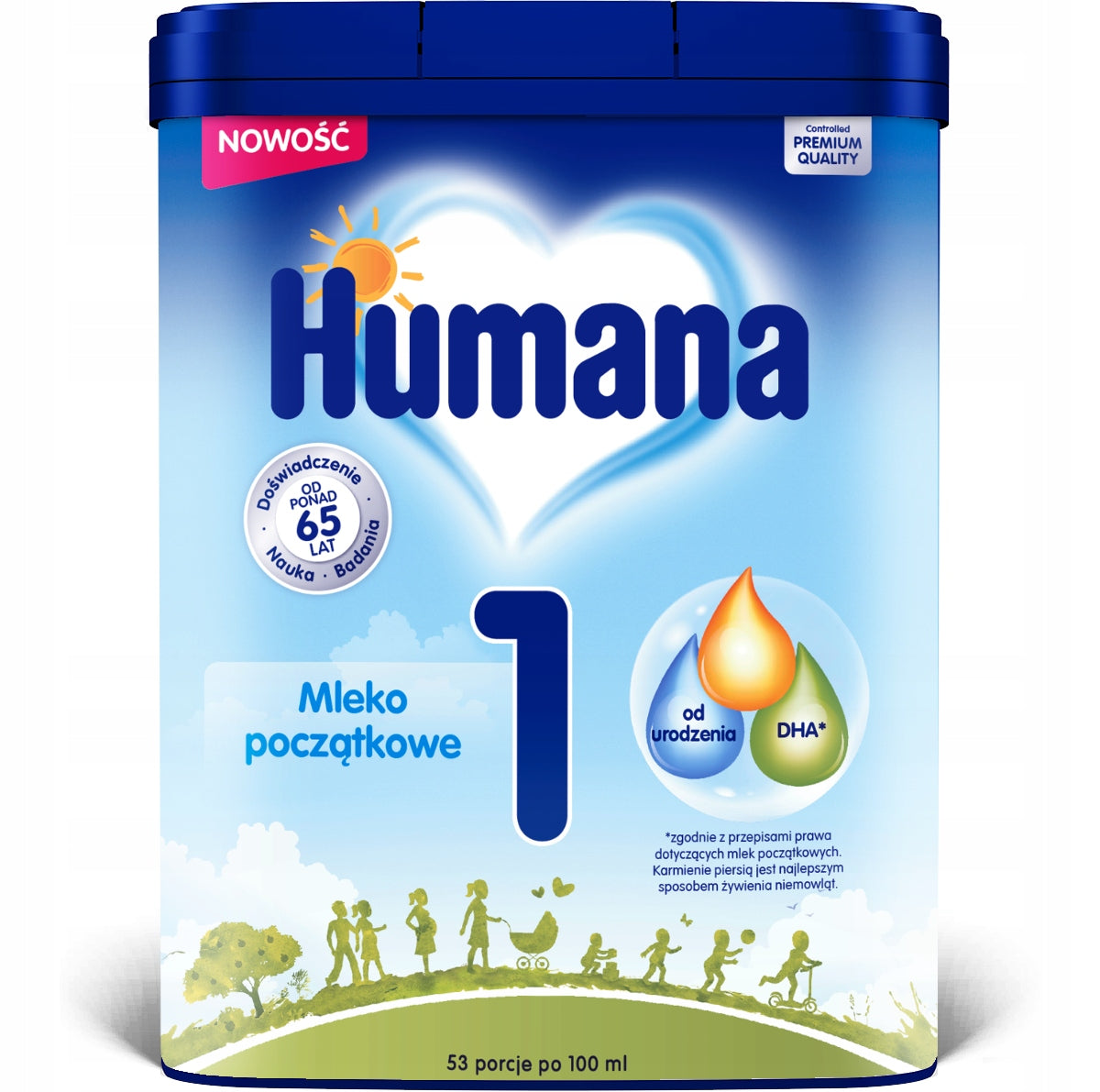 HUMANA 1 HMO INITIAL MILK FROM BIRTH 750g Brand Humana