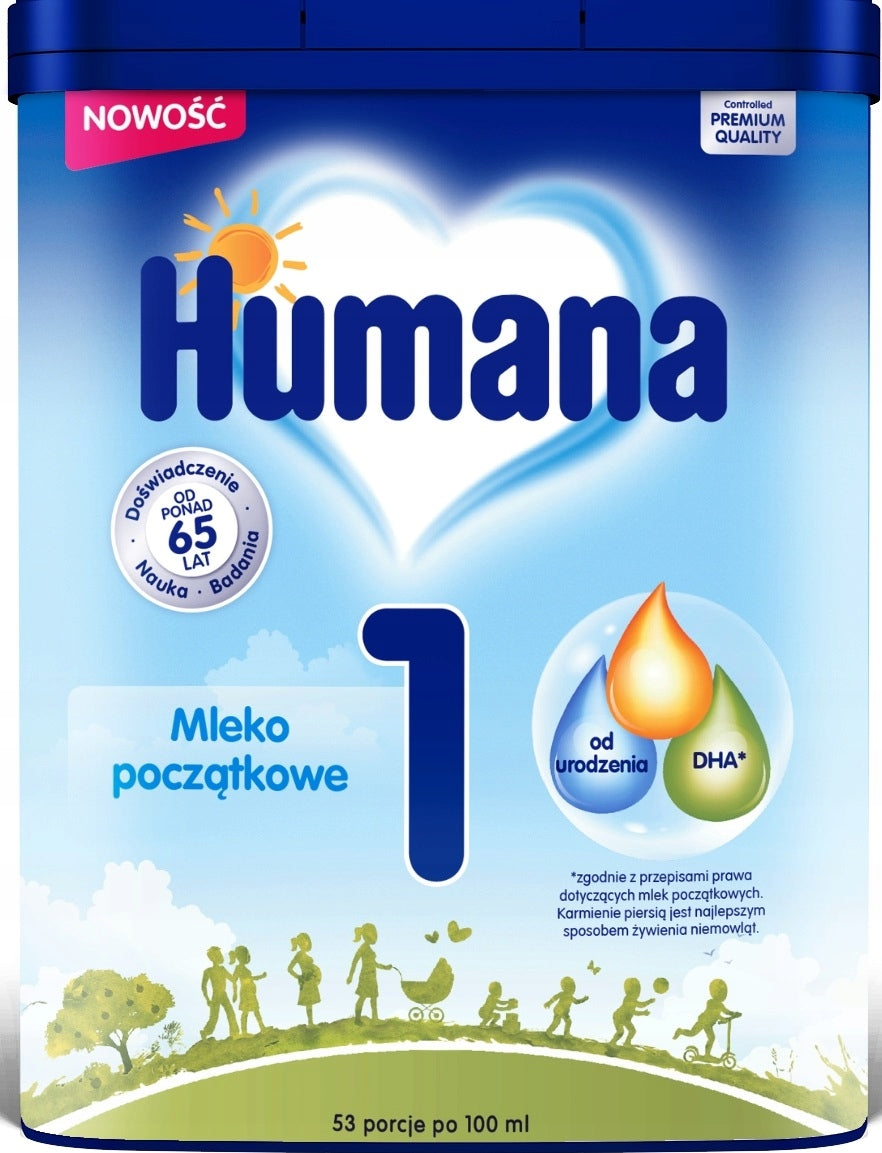 HUMANA 1 HMO INITIAL MILK FROM BIRTH 750g EAN (GTIN) 4031244004338