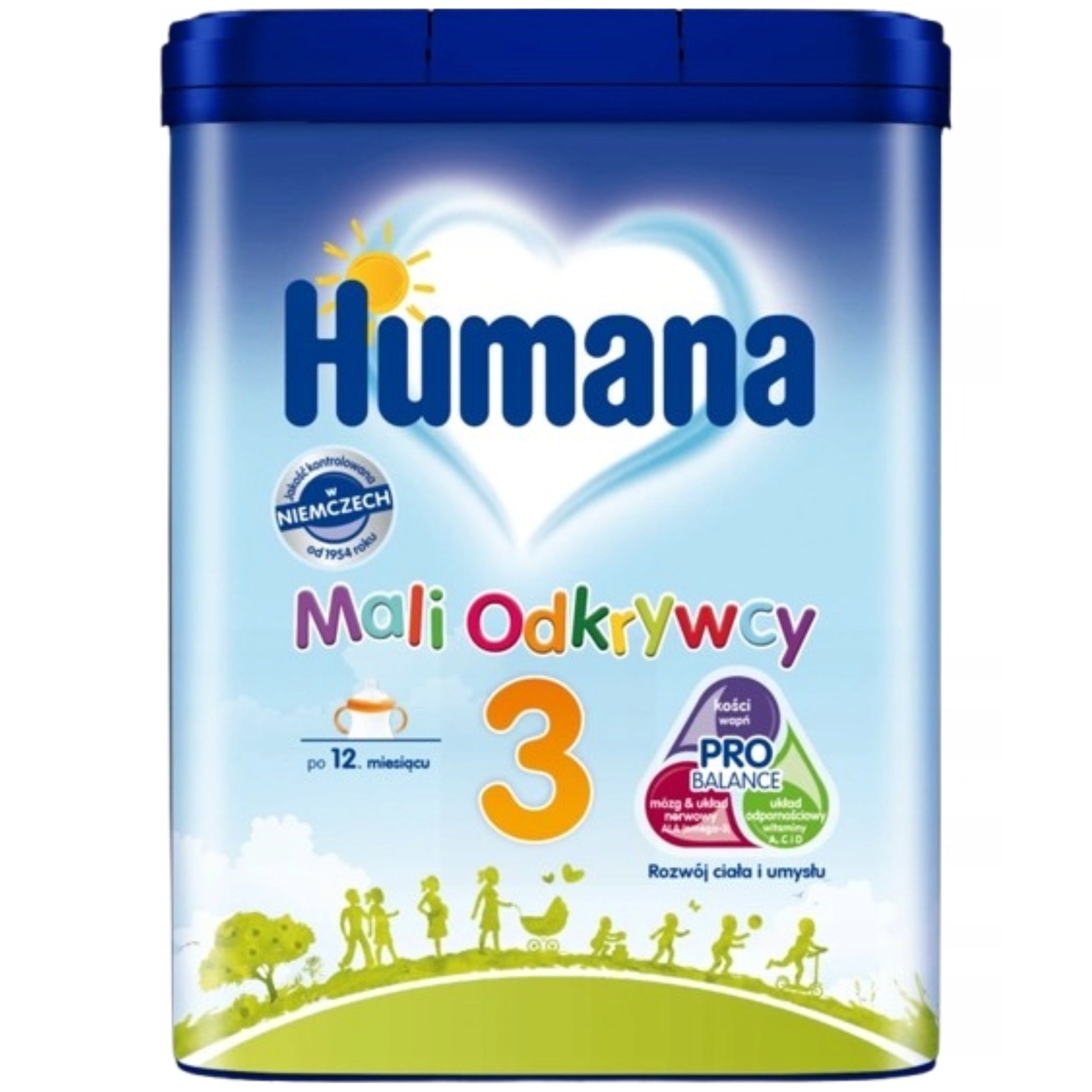 HUMANA 3 MILK POWDER AFTER 12 MONTHS 650G Packaging status original