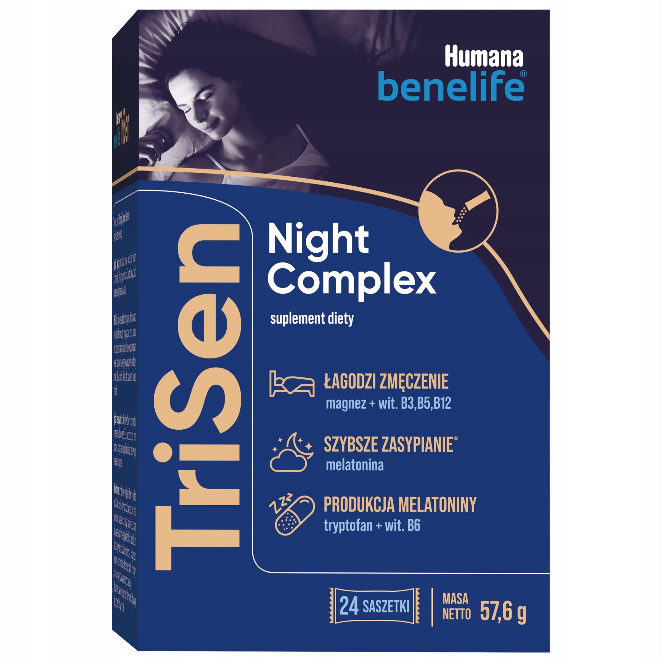 HUMANA BENELIFE TRISEN NIGHT COMPLEX MELATONIN POWDER FOR RESTFUL SLEEP