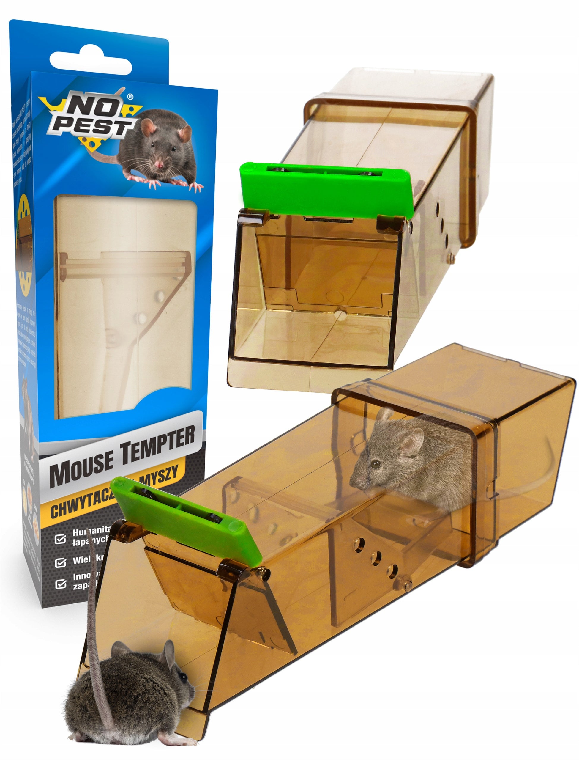 HUMANE GRIPPER LIVETRAP MOUSETRAP FOR FIGHTING MICE NO PEST