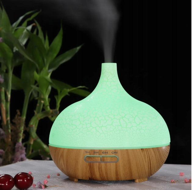 HUMIDIFIER 500ML AROMA DIFFUSER LED REMOTE TIMER AROMATHERAPY Type steam humidifier