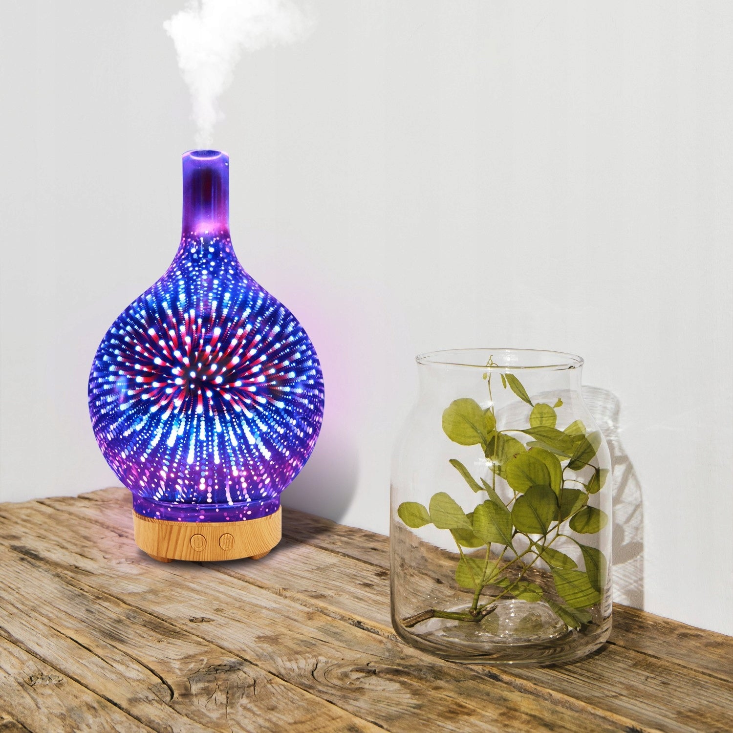 HUMIDIFIER AROMA DIFFUSER AROMATHERAPY IONIZER NIGHT LIGHT Maximum room size 45 m²