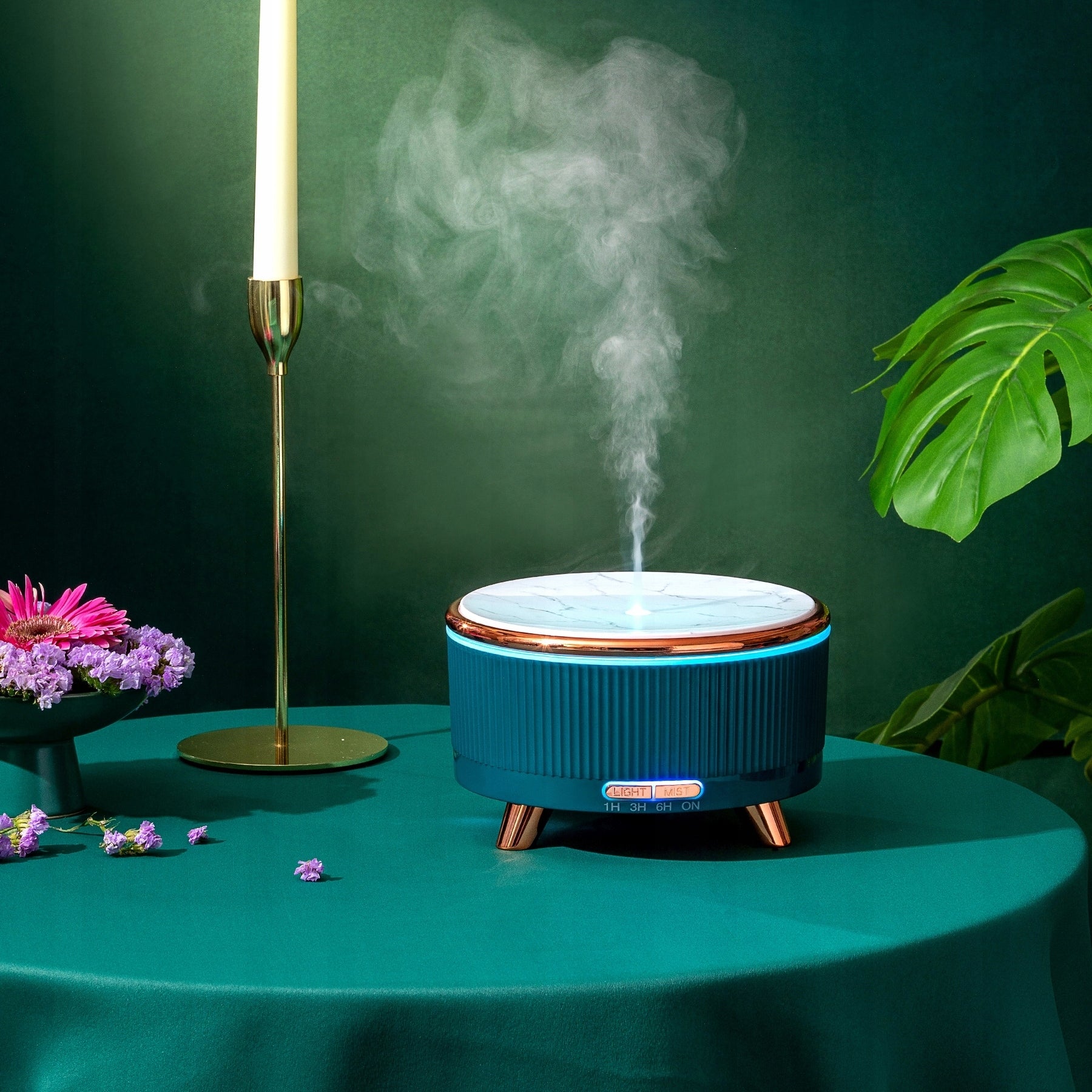 HUMIDIFIER AROMA DIFFUSER AROMATHERAPY LED LAMP + REMOTE CONTROL Model DISAC