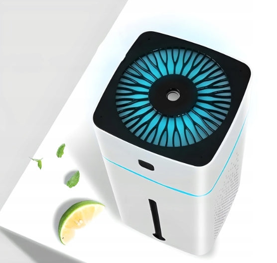 HUMIDIFIER AROMA DIFFUSER AROMATHERAPY LED LAMP WHITE Dominant color white