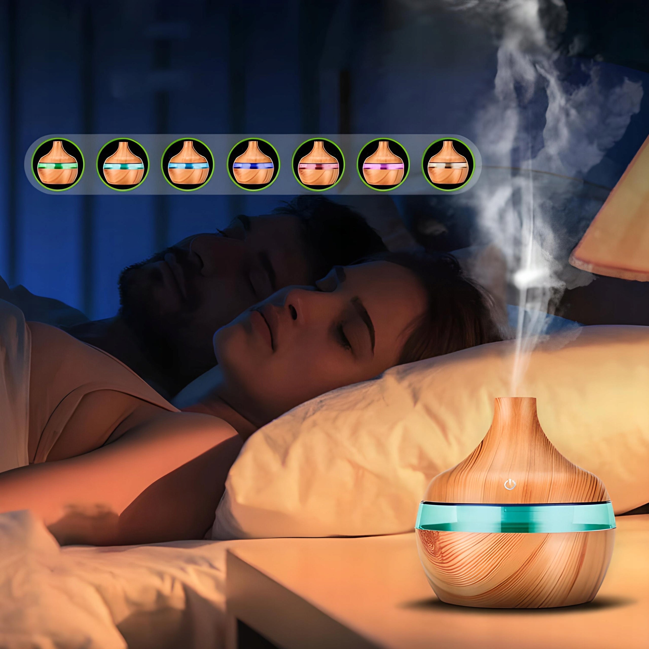 HUMIDIFIER AROMA DIFFUSER AROMATHERAPY NIGHT LIGHT IONIZATION Brand RETOO