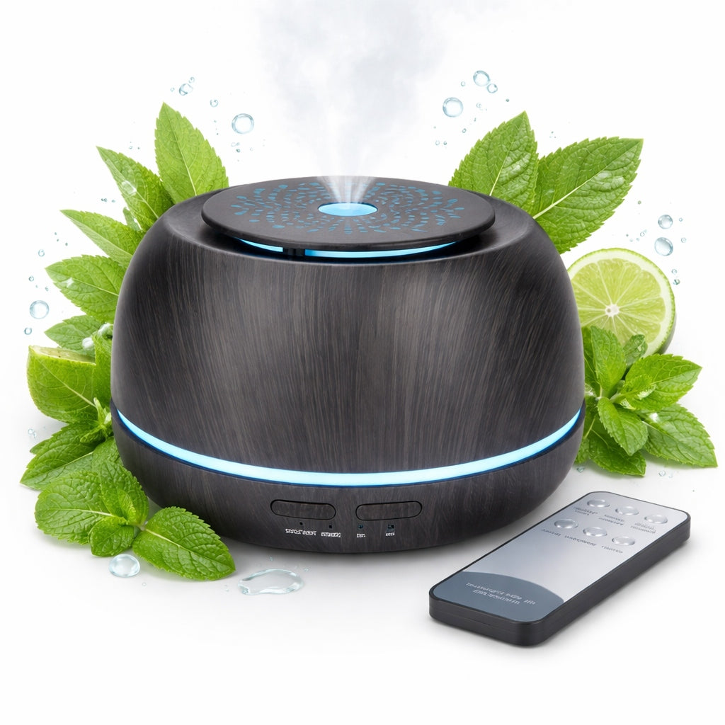 HUMIDIFIER AROMA DIFFUSER AROMATHERAPY NIGHT LIGHT LED REMOTE CONTROL Packaging status original